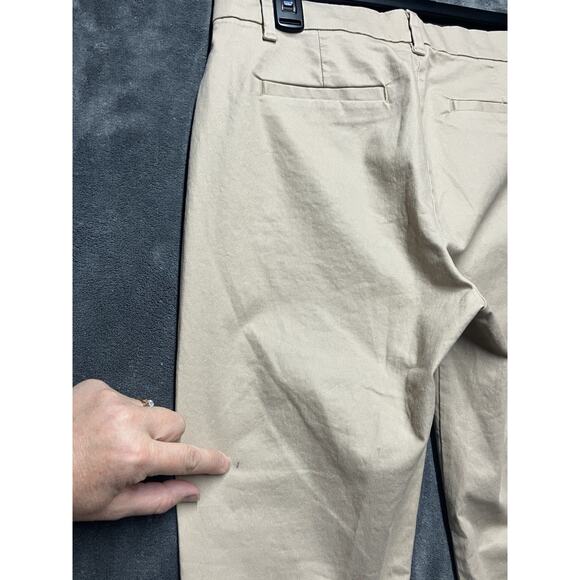 Gap Pants Woman’s Sz 2 Tan Skinny Ankle Khaki Nomad Stretch Flat Front - Picture 12 of 12